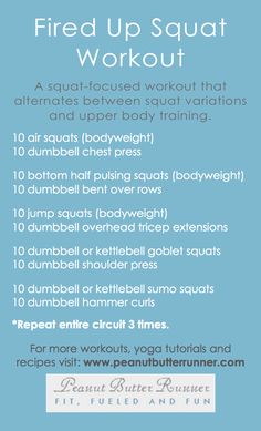 a poster with instructions on how to use the squat squat workout for beginners and upper body training