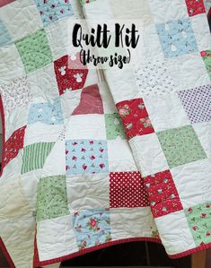 the quilt kit has been made and is ready to be sewn