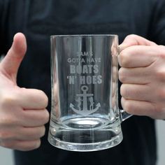 A man has to get his priorities right, and the lucky recipient of this custom engraved beer mug appears to have his in order. Made from quality European glassware and professionally engraved with the latest in computer-guided laser technology, this generous 500ml beer mug is the ideal gift for any guy living it large. Inscribe his individual name to make this practical gift extra personal, and enjoy the smile on his face when he discovers it's just for him. Birthdays, bucks' parties, sporting achievements or workplace wins, this custom gift is just what he needs to celebrate any special occasion. Custom Beer Mugs, Gin Glasses Personalised, Engraved Whiskey Glasses, Engraved Beer Mugs, Back Design, Practical Gifts, Beer Mug, Custom Engraving, Customized Gifts