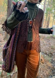 Boho Earthy Aesthetic Outfits, Whimsigoth Aesthetic Clothes, Whimsigoth Fashion Winter, Hippie Male Outfit, Eco Goth Aesthetic, Winter Hippy Outfits, Male Hippie Outfits, Vintage Hippie Outfits