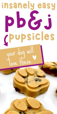 these dog treats are easy to make and delicious for the puppies in your life