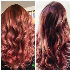 Rose Gold Hair Color 52 Rose Gold Hair Color, Gold Hair Color, Gold Hair Colors, Hair Color Rose Gold, Copper Rose Gold, Brunette Balayage Hair