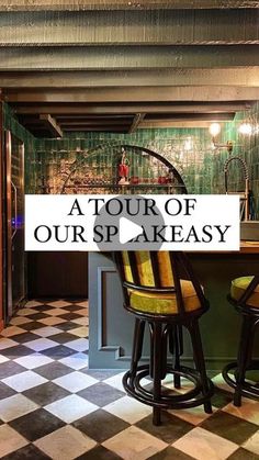 a tour of our speakeasy