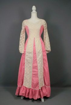 Vtg 70s Lace Bell Sleeve Calico & Lace Prairie Maxi Dress 1970s Long Wiggle Worm | eBay Fitted Maxi Length Prairie Dress, Pink Long Sleeve Fitted Victorian Dress, 1970s Long Sleeve Fitted Prairie Dress, 1970s Style Fitted Prairie Dress With Long Sleeves, Retro Fitted Pink Maxi Dress, Fitted Vintage Victorian Dress, Pink Fitted Retro Maxi Dress, Pink Fitted Victorian Dress For Spring, Fitted Long Sleeve Victorian Retro Dress