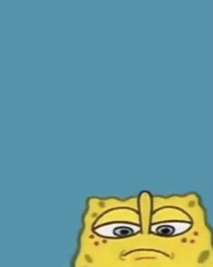 spongebob looking up at the sky with his eyes wide open