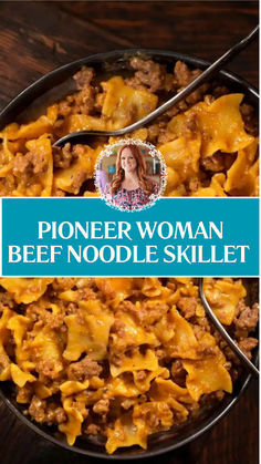 Pioneer Woman Beef Noodle Skillet Beef Noodle Casserole Pioneer Woman, Wide Egg Noodles Ground Beef, Egg Noodle Skillet Recipes, Cheesy Beef Noodles, Hamburger Meat Recipes With Egg Noodles, Egg Noodle Beef Recipes, Egg Noodles Dishes Beef, Cheesy Ground Beef And Pasta Skillet Dinner, Dinner With Beef Broth