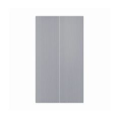 a white and grey striped wallpaper with vertical lines on the bottom half of it