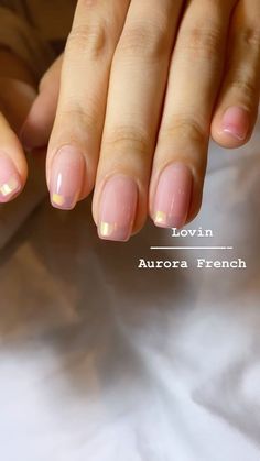 Cool French Nails, Gel Manicure Natural Nails, Fun Gel Nails, Aurora Nail Art, French Manicure Ideas, Minimal Nails, Classic Nails, Nails Only, Elegant Nails