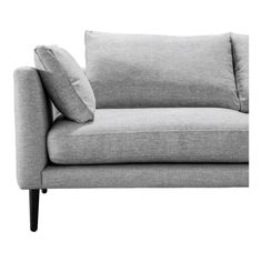 Design made simple. Clean lines, and a sturdy design give the Raval Sofa a minimalist look. Loose cushions give this sofa an all-around cozy feel for rainy days cooped up inside. Its light grey upholstery creates a calm cohesiveness within your space. Sofa Gris, Light Gray Sofas, Grey Fabric Sofa, Grey Upholstery, Sofa Colors, Gray Sofa, Contemporary Sofa, Gray Design, Upholstered Sofa