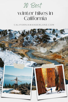 various outdoor destinations in winter in California