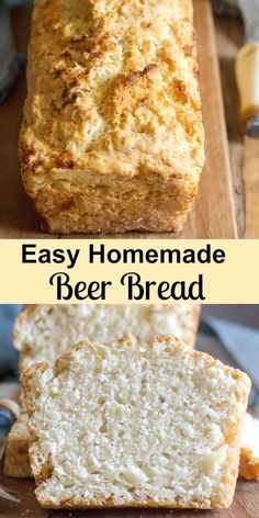 easy homemade beer bread recipe is the perfect way to use up leftover beer for breakfast