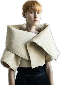 Bolero Hoodie, Cardboard Fashion, Transforming Fashion, Cardboard Clothes, Transforming Clothes, Modular Clothing, Vest Hoodie, Abstract Fashion