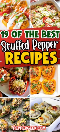 the best stuffed pepper recipes to make for dinner