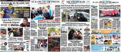 the front page of a newspaper with pictures of people and vehicles on it, including an image