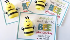 three bee magnets on top of each other with the words, i'm going to bee