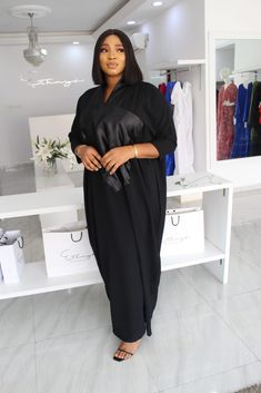 Ebun Kaftan Black – Ethnyk Kaftan Designs For Ladies, Black Kaftan, Kaftan Designs, Ankara Gown, Ankara Gown Styles, Gown Styles, Black Sequins, African Fashion, Ankara