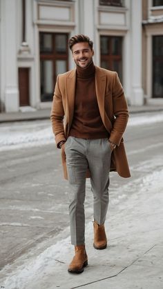 Winter Street, Street Look, Men Winter, Men Fashion