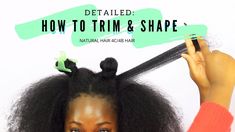 DETAILED: How to Trim & Shape Natural 4C / 4B Hair ✂️ On Dry Blow Dried Hair! Super Easy ! - YouTube Diy Hair Trim, Blow Dried Hair, Blow Dry Natural Hair, Curly Cuts, Trim Hair, 4b Hair, Grey Hair Transformation, Natural African American Hairstyles, Blow Dry Hair