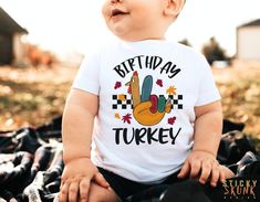 These Thanksgiving birthday tees for Mama, Dad and the Birthday Turkey are the perfect outfit for cute fall festivities! These work as stand-alone tees, or can be customized for the extended family. 🦨 --- ABOUT THIS ITEM --- ✦ 100% super soft cotton (fiber content may vary for different colors) ✦ Lightweight fabric ✦ Popular choice! ✦ T-shirts are Bella+Canvas, baby bodysuit is Rabbit Skins brand - please see size charts for details!   🦨 --- SIZING --- ✦ Please consult the size charts before p Thanksgiving Birthday Shirt, Fall Crew Neck Birthday T-shirt, Crew Neck Birthday T-shirt For Fall, Cute Fall Birthday Tops, Second Birthday Outfit, Fall Festivities, Fall Events, Birthday Tee, Extended Family