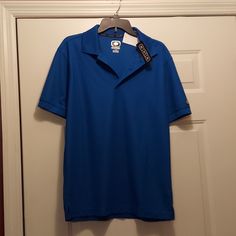 Nice Ogio Polo Golf Shirt. Short Sleeve, Bright Blue. Brand New! Classic Blue Golf Shirt, Blue Collared Sports Shirt, Blue Collared Golf Shirt, Casual Blue T-shirt For Golf, Casual Blue Golf Shirt, Collard Shirt, Red Polo Shirt, Polo Shirt Colors, Blue Polo Shirts