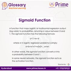 a poster with the words, signoid function