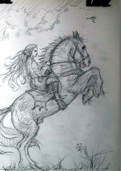 drawing, horse Human Riding A Horse Drawing, Ride Horse Drawing, Person On Horse Drawing, Horse Riding Drawing Reference, Horse Riding Sketch, Man On Horse Drawing, Horse And Girl Drawing, Horse Riding Pose Reference, Riding A Horse Drawing