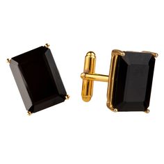 The Hassan Cufflinks are a masterpiece of vintage and minimal style, featuring semi-precious stones in a rectangular shape. Available in both silver and gold finishes, these cufflinks add an element of sophistication and elegance to any formal ensemble. Formal Gold Jewelry With Rectangular Stone, Gold Jewelry With Rectangular Stone For Formal Events, Gold Jewelry With Rectangular Stone For Formal Occasions, Luxury Rectangular Cufflinks With Polished Finish, Elegant Rectangular Stone Formal Jewelry, Classic Formal Earrings With Rectangular Stone, Elegant Formal Jewelry With Rectangular Stone, Classic Rectangular Stone Earrings For Gift, Classic Earrings With Rectangular Stone For Gift