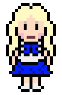 LOONA JinSoul (Mother 3 style) | Pixel Art Maker Loona Jinsoul, Mother 3, Beads Designs, Perler Beads Designs, Bead Designs, Perler Beads