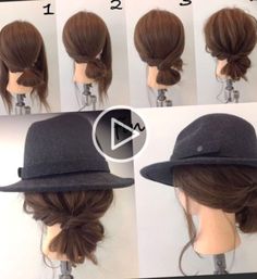 Messy bun So Elegant Space Bun Hairstyle Ideas For Beginner'sbollo espacial hair videos braidshair videos tutorials easy Best Bobs, Best Bob Haircuts, Bun Hairstyle, Braids Hair