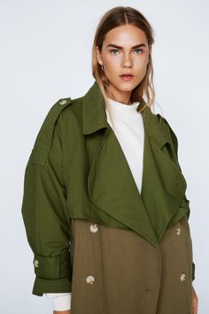 Add a layer. Feel elevated when you throw on our trench coat, with a belted waist for a stellar silhouette, and a contrasting two tone design. Pairs well with your fave daytime looks to instantly step it up, and easily go from day to night, as a longline coat always elevates a look. Two Tone Belted Oversized Trench Coat Belted Waist for a Stellar Silhouette Classic Longline Cut Button Fastening Traditional Trench Coat Silhouette Unique Two Tone Design Model wears a size M (US size 6/UK size 10). Oversized Trench, Oversized Trench Coat, Clubbing Outfits, Bachelorette Party Outfit, Evening Skirts, Honeymoon Outfits, Spring Break Outfit, Formal Wear Dresses, Longline Coat