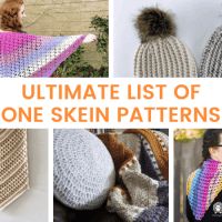 the ultimate list of crochet one - skein patterns for hats and scarves