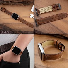 Personalized Leather Christmas Gift * Apple Watch Band * Custom Leather Watch Strap * Apple Watch Band * Gift for Boyfriend * Gift for Him Personalize your Apple Watch with our high-quality leather bands that fit all models. Handcrafted with genuine leather, our straps feature a comfortable, flexible design that molds to your wrist over time. Choose from stylish finishes like matte, pebbled, or distressed, and customize with your name, initials, phrase, symbols or special message. Perfect for gi Brown Rectangular Apple Watch Band Gift, Leather Christmas Gifts, Leather Christmas, Gift For Boyfriend, Flexible Design, Leather Watch Strap, Apple Watch Band, Personalized Leather, Custom Leather