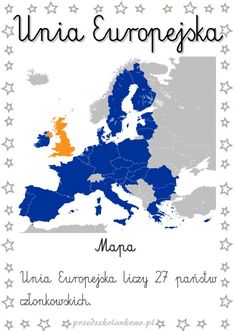 an image of a map with the names of countries in blue, orange and grey