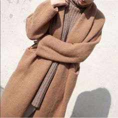 These Coats Are All One Size But Would Fit Any Wear Between A Small To An Extra Large. It’s A Camel Tan Color That Is Impossible To Fine Online. Almost Brand New I’ve Only Worn Three Times, In Perfect Condition. Feel Free To Send Questions Or Offers. No Wool, 100% Alapaca! Blanket Skirt, Shawl Coat, Long Shawl, Cropped Blazer Jacket, Lauren Manoogian, Shawl Cardigan, Shearling Coat, Pullover Jacket, Shawl Collar