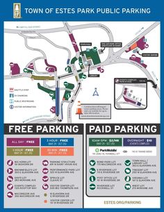 the parking map for town of east park