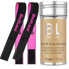 PRICES MAY VARY. 【Package Included】2.7 Ounce BestLand Hair wax edge control stick + 2pcs BestLand wig elastic bands which melting your lace, lays down edges and retaining baby hair in place 【Edge Control】Great for flyaways & Frontals, Perfect product for flyaways, to moisturize and slick back edges. It is also a great styler. It doesn’t give a hard hold like gel, it’s more flexible. 【Wig Lace Band】BestLand elastic band made of ultra-fine polyester fiber and high elastic latex, elastic band for l Slick Back Edges, Hair Wax Stick, Wax Stick, Edge Control, Greasy Hair Hairstyles, Lace Bands, Hair Control, Hair Wax, Frizz Free