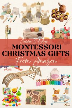 best montessori toys Montessori Christmas Gifts, One Year Old Christmas Gifts, Best Montessori Toys, Wooden Toys For Babies, Montessori Christmas, Toddler Gift Guide, Diy Montessori Toys, Best Toddler Toys