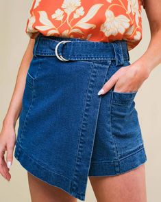 Denim Blues🦋💙 Link in Bio 

FEATURING: AZURE ELEGANCE DENIM SKORT

https://flyingtomato.com/collections/denim Pockets Details, Denim Skort, Washed Denim