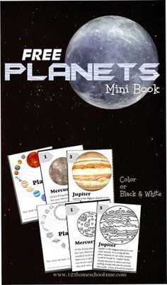 the free planets mini book for kids