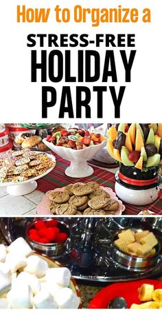 an image of a holiday party with food on the table