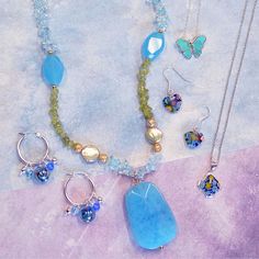 Spring Styles are in Session 🔔 Shop New Looks and save up to 15% Off! 12 Stones, Spring Styles, Blue Topaz Stone, New Looks, Champagne Diamond, Butterfly Pendant