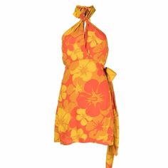 Faithfull The Brand Odette Tropical Print Mini Halter Dress Size Us 6 Or Medium Available. New With Tag, No Flaws. Odette Floral-Print Mini Dress From Faithfull The Brand Featuring Yellow, Orange, Wrap Design, All-Over Floral Print, Side Tie Fastening, Halterneck, Backless, Sleeveless, Straight Hem And Thigh-High. Fits True To Size, Take Your Normal Size Designed For A Slim Fit Mid-Weight, Non-Stretchy Fabric Florida Clothes, Mini Halter Dress, Tiered Ruffle Mini Dress, Tiki Dress, Linen Shirt Dress, Tropical Dress, Warm Spring, Faithfull The Brand, Red Mini Dress