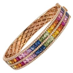 Luxury Multicolor Festive Bangle, Mens Accessories Bracelet, Modern Bangle, Rose Gold Cuff Bracelet, Rose Gold Bangle Bracelet, 18k Gold Bangle, Classic Bangles, Diamond Cuff Bracelet, Diamond Bangle Bracelet