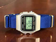 Gold Casio Watch, Custom Strap, Retro Watches, Watch Gifts, Wrist Watches, Casio Watch, Cool Watches, Watch Band, Quartz Movement