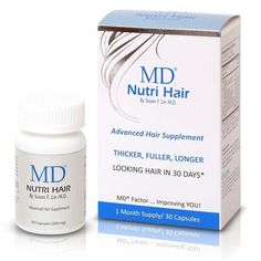 Are you worried about hair loss, receding hairline, or bald-spot? Want a head of full and dense thick hair? Time to add an MD Nutri Hair capsule to your daily hair health regimen. MD Nutri Hair is a physician-formulated small capsule is formulated to work QUICKLY so you will feel and see within few days less oil on your scalp. This means that the DHT blocker is working already to counter the genetic and male pattern baldness. With continue, usage, you will be pleased to see less hair shedding du Hair Capsules, Baby Hair Growth, Best Hair Growth, Hair Growth Products, Hair Growth Secrets, How To Grow Your Hair Faster, Hair Growth Cycle, Hair Supplements, Hair Growth Supplement