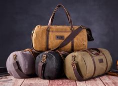 Travel Duffel Bag, Waterproof Canvas Leather Weekend bag, Carry on Weekender Overnight Bag, Waxed canvas bag, Leather Bag, Mens Carry on. This bag is made of waterproof oil wax canvas paired with crazy horse head layer cowhide. Your search for the perfect gift for him ends here. Our duffel bag is ideal for the on-the-go traveler. It has one exterior side pockets, a top pocket, and removable straps. The washed canvas and full grain leather make him look stylish wherever he goes next. Whether head Functional Waxed Canvas Bags For Overnight Trips, Waxed Canvas Bags With Luggage Sleeve For Outdoor Activities, Waxed Canvas Bags With Luggage Sleeve For Outdoor, Practical Canvas Bags For Overnight Trips, Large Capacity Waxed Canvas Bag For Outdoor Activities, Large Capacity Waxed Canvas Bags For Outdoor, Waxed Canvas Bags For Outdoor With Large Capacity, Waxed Canvas Bags With Large Capacity For Outdoor Activities, Functional Waxed Finish Bag For Overnight Trips