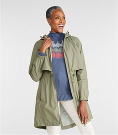 Women's Rain Jackets and Shells | Outerwear at L.L.Bean Raincoat Outfit, Long Rain Coat, Autumn Trends, Rain Jacket Women, Stylish Scarves, Rain Coat, Petite Women, Fall Fashion Trends, Rain Wear