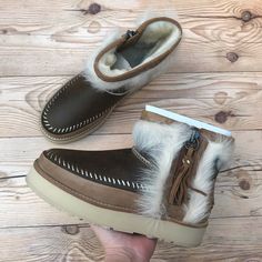 Brand New Ugg Fluff Punk Boot Chestnut Sheepskin Lined Rare! Price Is Firm! Women’s Size 7 Brown Sheepskin Boots For Fall, Punk Boots, Shoes Ugg, Chestnut Color, Womens Uggs, Ugg Shoes, Tan Brown, Chestnut, Rain Boots