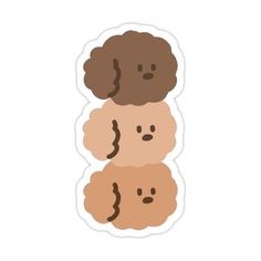 three poodles sticker