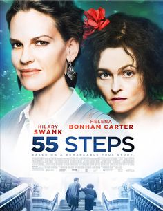 the poster for 55 steps shows two women standing on an escalator